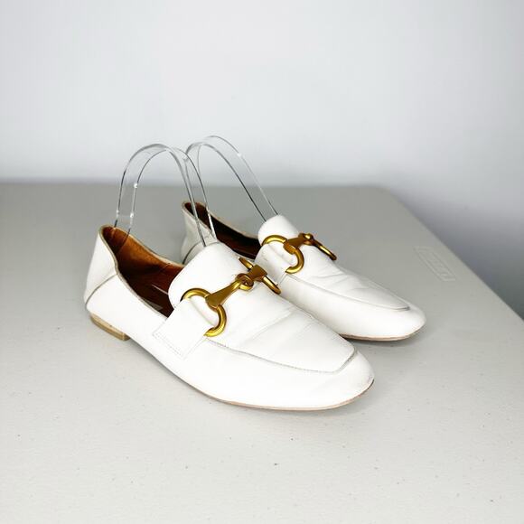 bibi lou Bibi Lou Zagreb Loafers ivory leather slip on women's EU 38 US 7.5 8 - Picture 2 of 6